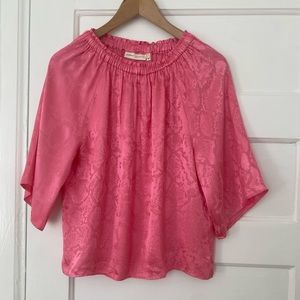 InWear Dulean satin romantic pink blouse
